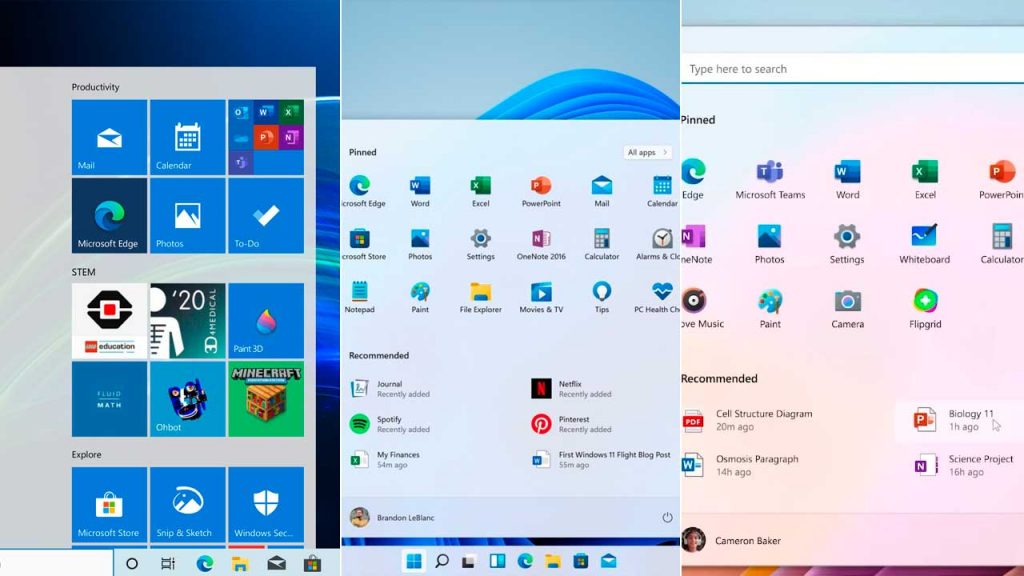 ¿Cuáles son las principales diferencias para educación entre Windows 10